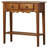 Petite Solid Wood Console in Medium Oak