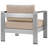 Shore Outdoor Patio Aluminum Armchair-1944754776