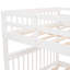 Lit superposé avec rangement Stairway - blanc, lit double sur lit gigogne pour escalier blanc et somptueux-130080142