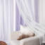 Pearl Beaded Tulle Overlay Room Darkening Grommet Curtains (Set Of 2)-1503200224-1503200230