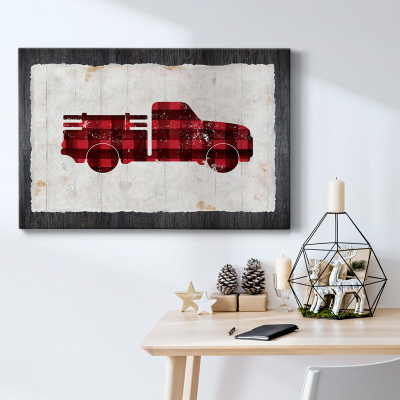 Toile tendue à carreaux, H 24 po x l 36 po