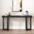 Hanni Geometric Console Table with Solid Pine Legs-108828766