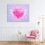 Toile Disco Heart avec ailes, design par Stephanie Sanchez-631447285