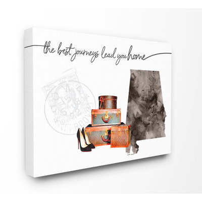 «Alabama State the Best Journey plomb You Home Fashion Shoes and L bagages Illustration» par Amanda Greenwood, impression
