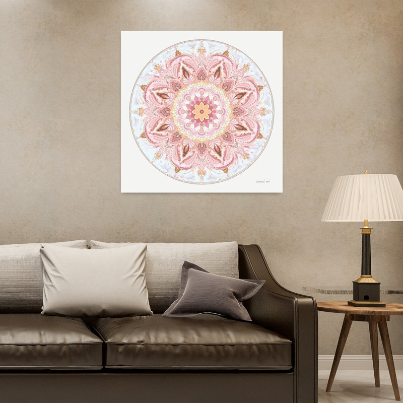 Goa, mandala I, art floral, H 32 po x l 32 po
