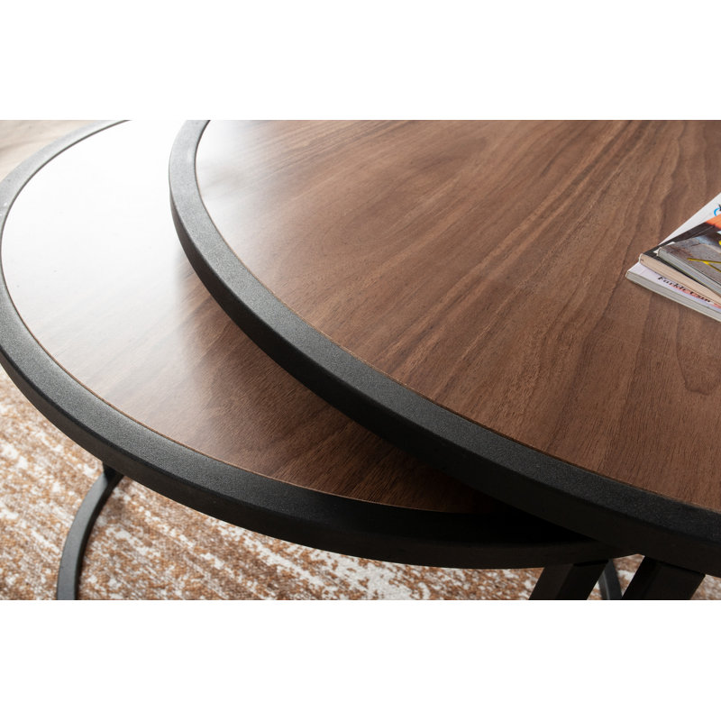2 tables gigognes Moeller, Noyers, Noir