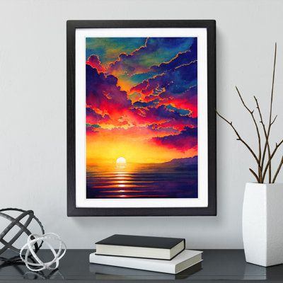 Vivacious Ocean Sunset - Wall Art