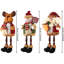 Ensemble de décoration de Noël 3 pièces père Noël, bonhomme de neige et renne