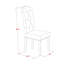 L'ensemble de table de salle à manger 5 pièces pour 4 personnes comprend une table de cuisine rectangulaire et 4 chaises Parson rembourrées en lin gris, blanc lin-1655939126-1655939127-1655939124