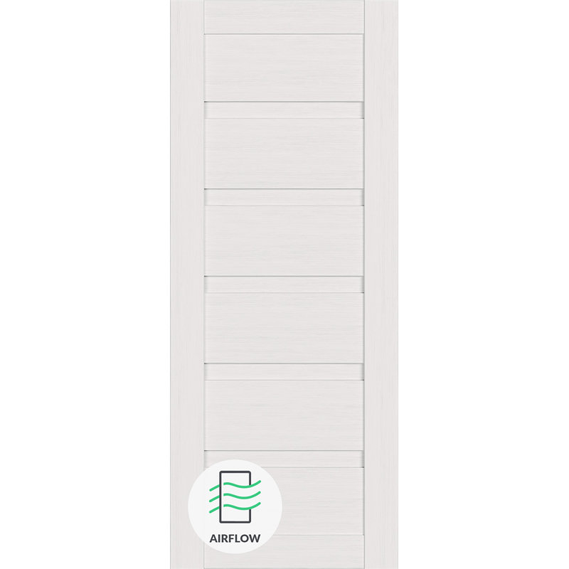 Porte standard à persiennes en bois manufacturé, 36 po x 80 po