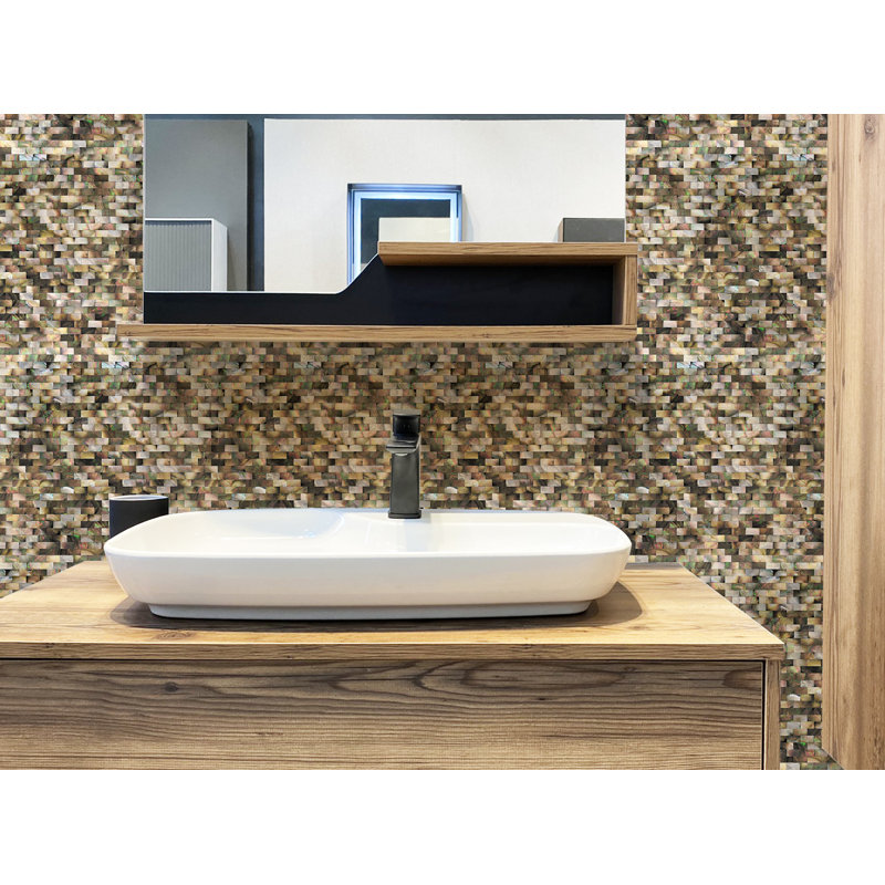 11.4" x 11.9" Seashell  Wall Floor Use Tile