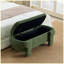 Banc de coffre ottoman rembourré vert de 124 cm (48,8 po), banc d'entrée moderne avec siège, banc de rangement au pied du lit pour salon et chambre-472337731