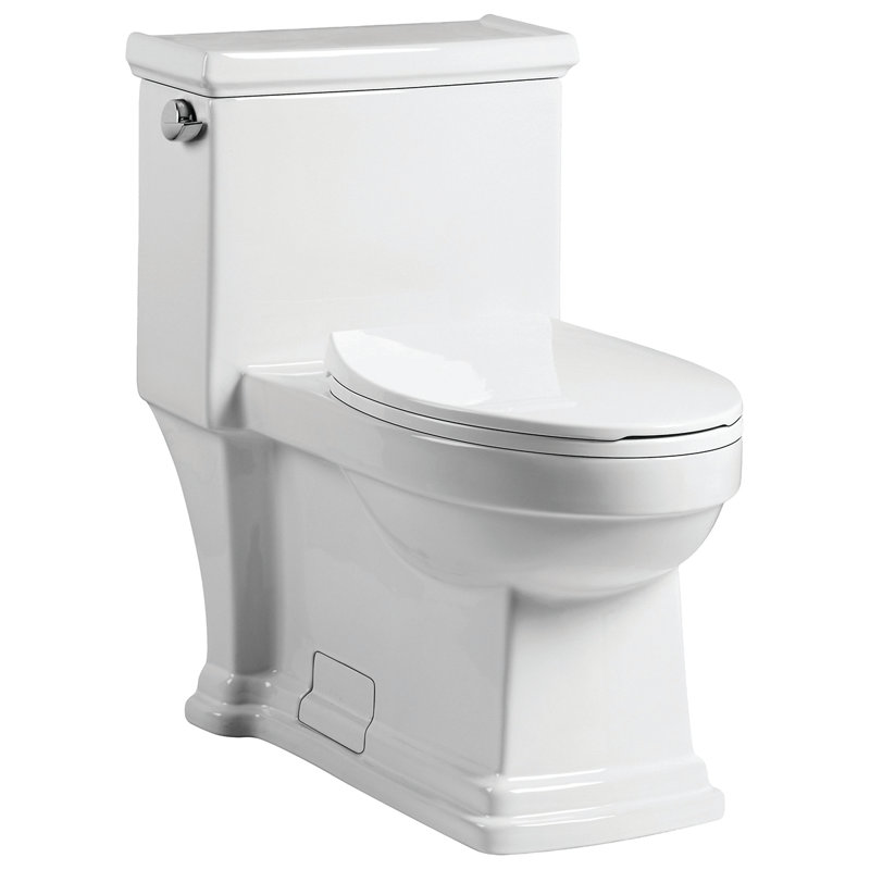 Glanville 1.28 GPF (Water Efficient) Elongated One-Piece Toilet (Seat Included)