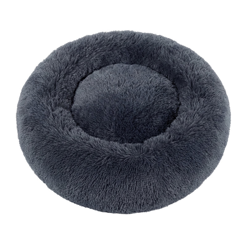 70x70x20cm Round Pet Bed, Dark Grey