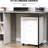 White Mobile Office Cabinet With Drawer And Cabinet, Ample Space Build, Fits Under Desks In White, Functional, Easily