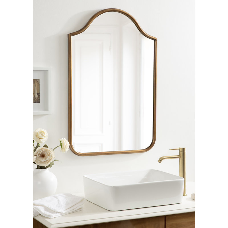 Miroir de salle de bain Daxon, Or, H 36 po x l 24 po