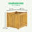 Square Acacia Wooden Planter Box, Raised Garden Bed for Outdoor Plants-540190930-540190931-540191021