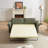 83.8" Convertible 2-in-1 Sleeper Sofa Bed, Chesterfield Folding Sofa Bed with Mattress-797263607
