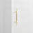 4-in-1 Elegant Hall Tree with Golden Hooks and Adjustable Shelves (White)-1816274042