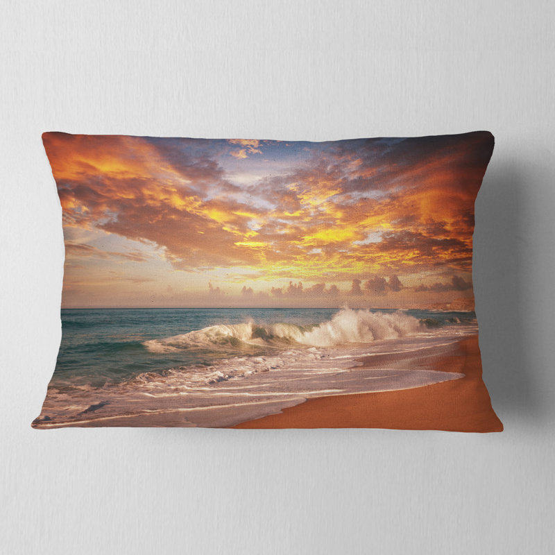 Coussin Waves Under Colorful Clouds - Sea & Shore