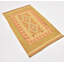 Tapis intérieur de la laine 2 pi 6 po x 4 pi 3 po one-of-kind à la main noué la new age Elland