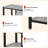 58" TV Stand for Television 65", Entertainment Center Table with Adjustable Legs, Rustic TV Stand with Open Shelves