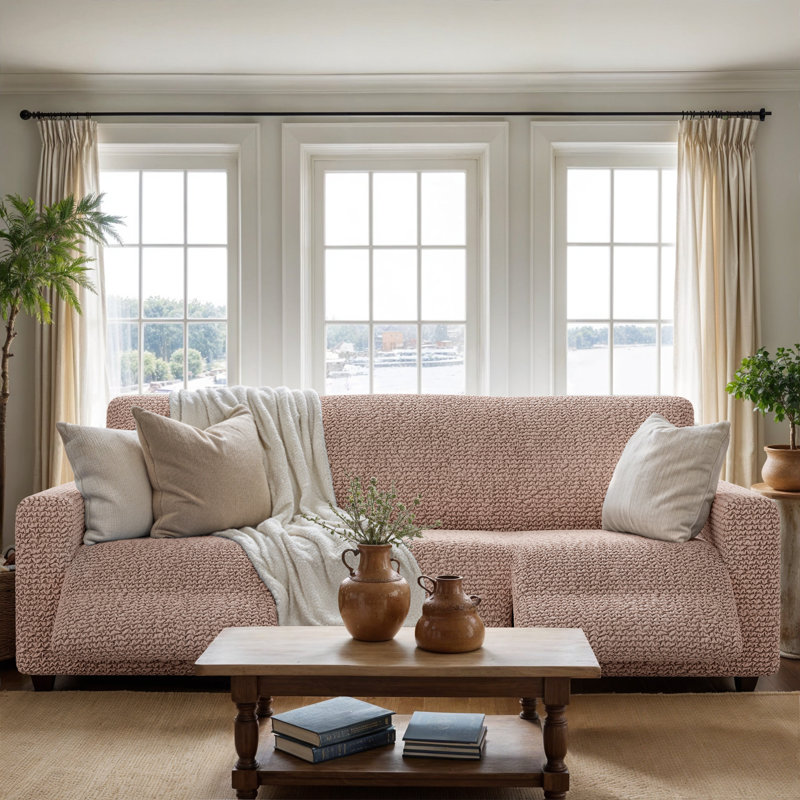 Housse extensible pour canapé inclinable - Facile à nettoyer et durable - Collection Comfort, H 35 po x l 85 po x P 40 po