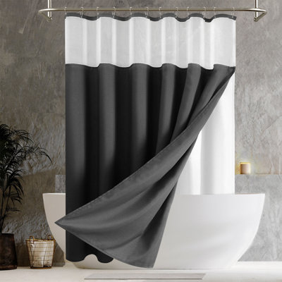 Hotel Shower Curtain With Liner