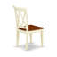 Ensemble de salle à manger 7 pièces comprenant une table rectangulaire à rallonge papillon et 6 chaises en bois, 101,6 x 198 cm, couleur crème et cerisier.-26397642