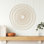 Décoration murale boho en bois de bambou et rotin tissés Boho