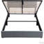 Lit plateforme tapissier avec système de rangement hydraulique-1493590040