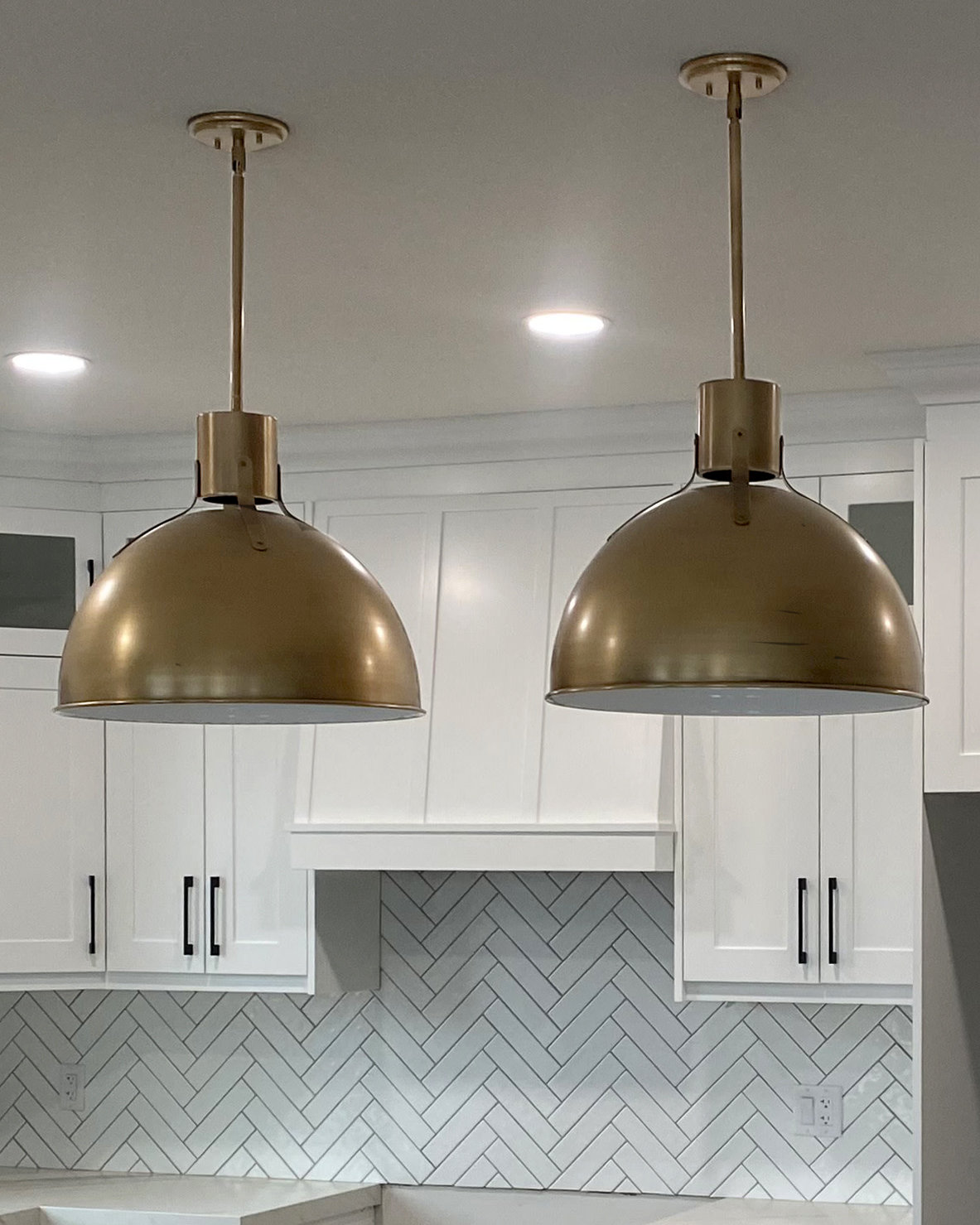 Clendon 1 - Light Single Dome Pendant, 12.25" H x 14" W x 14" D, Heritage Brass, Heritage Brass