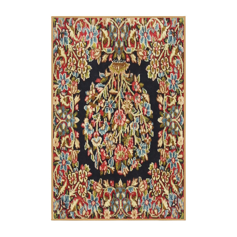 Glinski Floral Indoor Rug, Rectangle 4' x 6'