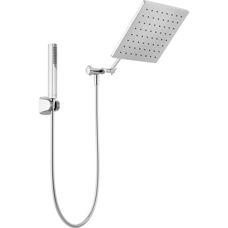 Pomme de douche à effet pluie et chrome Delta, Chrome