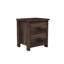 Table de chevet rétro à deux tiroirs, espace de rangement simple et généreux-1580275356