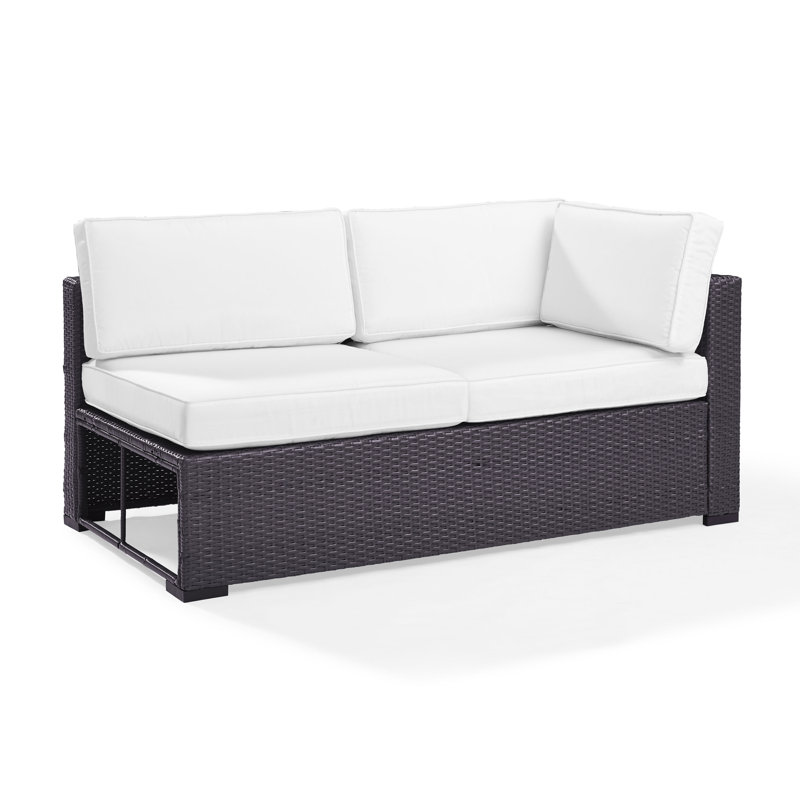 Causeuse avec coussins Arbedella, Blanc