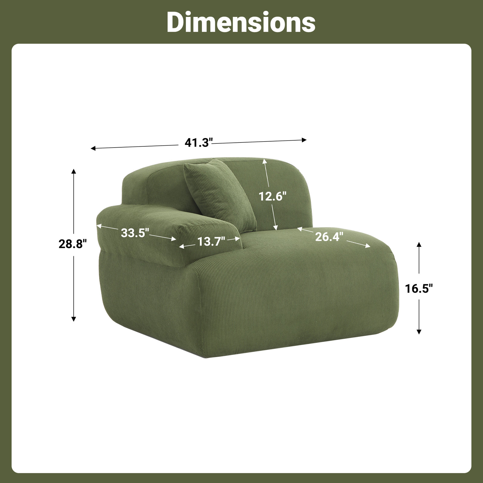 8 Seats Oversized Modular Sectional Compression Modular Sofa Curved Design, Green Polyester Blend