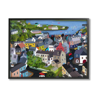 " Neighbourhood Houses River Architecture " by Carla Daly