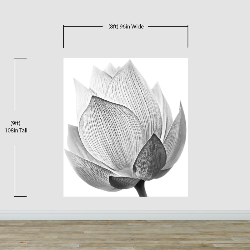 Murale Hao Lotus, l 96 po x L 108 po