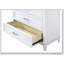 Commode blanche à 5 tiroirs avec joints en queue d'aronde français durables et rangement spacieux pour un décor moderne et traditionnel-1082896411