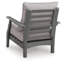 Chaise longue d'extérieur avec coussin Anieya
