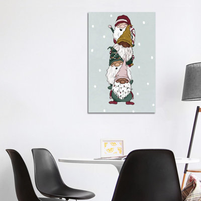 Christmas Gnomes by Katie Bryant - Wrapped Canvas Gallery-Wrapped Canvas Giclée