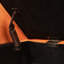 Banc 51,5 po en velours orange avec rangement spacieux - idéal pour diverses pièces de votre maison Accoudoirs courbés et pieds solides-858071313