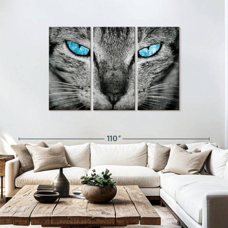 Brampt Cat Eyes Pop, 48" H x 74" W