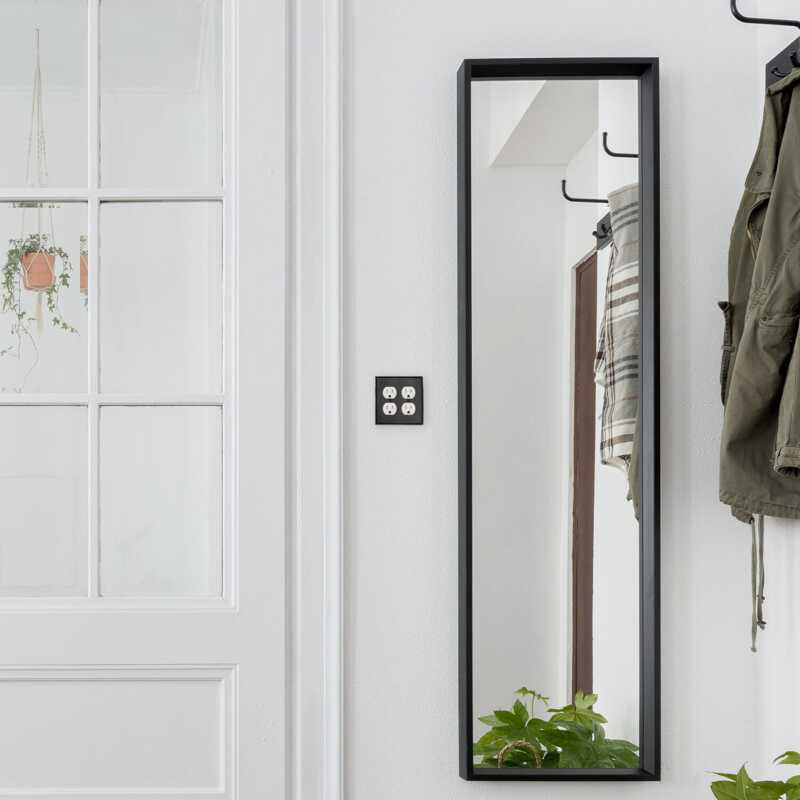 Ageless Iron Double Duplex Outlet Cover in Black Iron