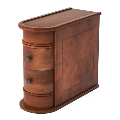 Anyssa Solid Wood 2-Drawer End Table