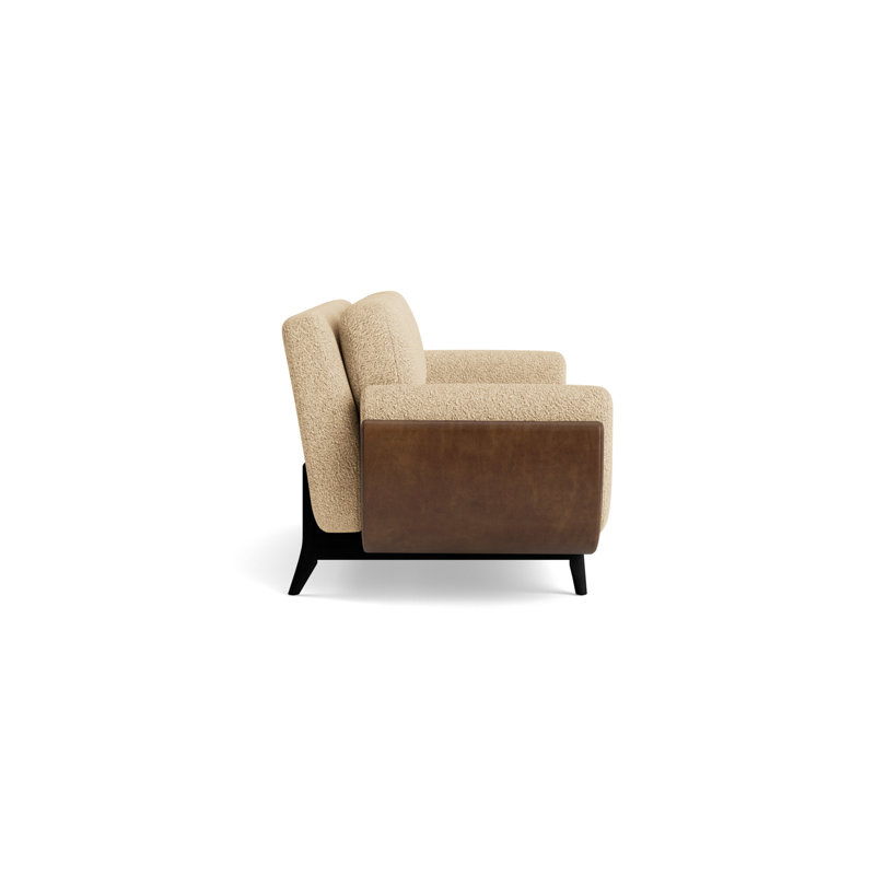 Regatta 90 Sofa, Berber - Dune/Bedford - Tobacco, Black