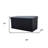 30" Black Boucle Storage Ottoman