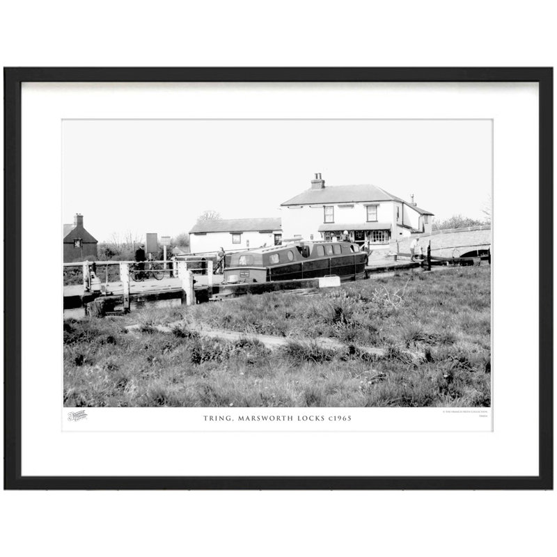 Tring, Marsworth Locks C1965 by Francis Frith - Single Picture Frame Print, 40cm H x 50cm W x 2.3cm D