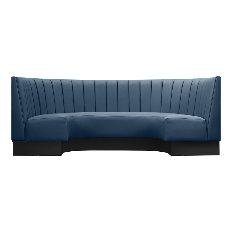 Booth U Channel Back, Academy Blue S&B